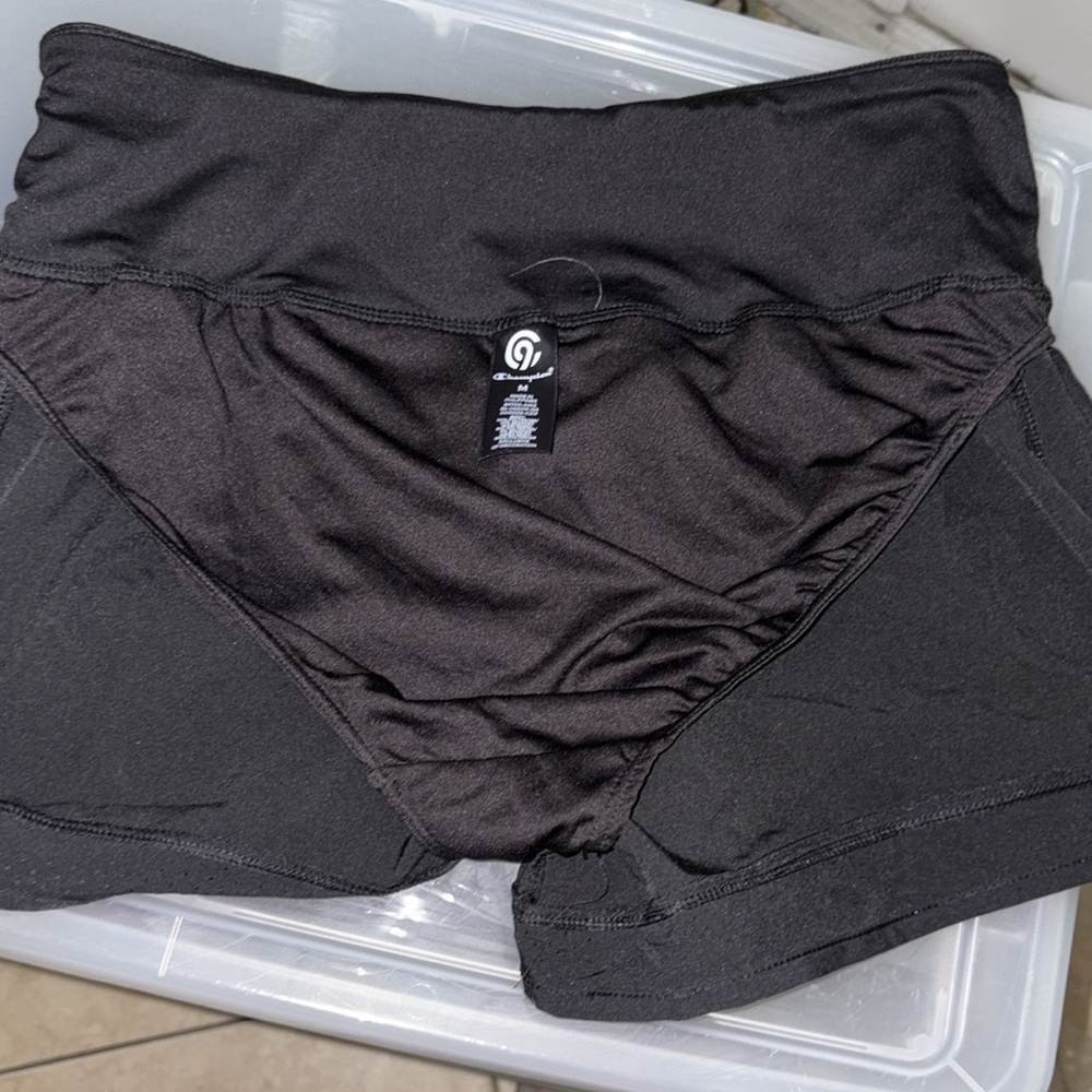 Champion Womens Running Shorts Black Size M Lightly Worn - Picture 5 of 5